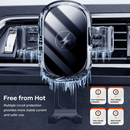 ROCK W31 Car Gravity Wireless Charging Air Outlet Bracket, W31