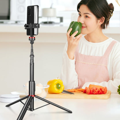 Aluminum Alloy Mobile Phone Bluetooth Selfie Stick Live Floor Tripod Bracket, Height: 1.8m, Height: 1.8m