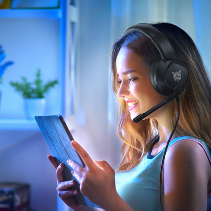 ONIKUMA K19 Single Plug Light Adjustable Gaming Headphone with Microphone
