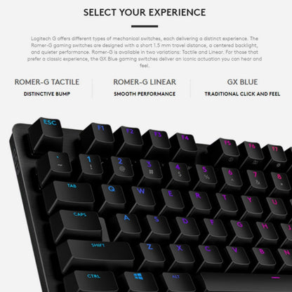 Logitech G512 RGB C-axis Mechanical Wired Gaming Keyboard, Length: 1.8m, Logitech G512 C-axis