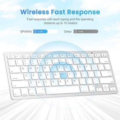 WB-8022 Ultra-thin Wireless Bluetooth Keyboard, German Keys, German Keys