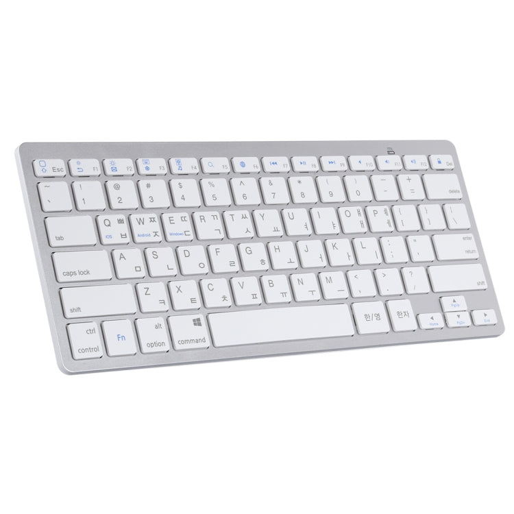 WB-8022 Ultra-thin Wireless Bluetooth Keyboard for iPad, Samsung, Huawei, Xiaomi, Tablet PCs or Smartphones, Ko Language Keys, Ko Language Keys