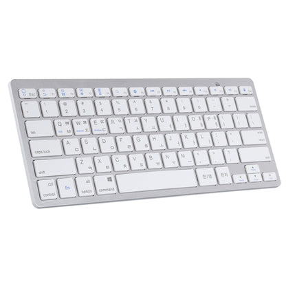 WB-8022 Ultra-thin Wireless Bluetooth Keyboard for iPad, Samsung, Huawei, Xiaomi, Tablet PCs or Smartphones, Ko Language Keys, Ko Language Keys