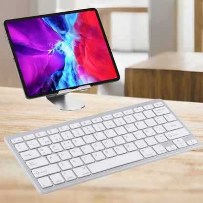 WB-8022 Ultra-thin Wireless Bluetooth Keyboard for iPad, Samsung, Huawei, Xiaomi, Tablet PCs or Smartphones, Spanish Keys, Spanish Keys