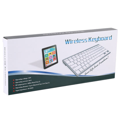 WB-8022 Ultra-thin Wireless Bluetooth Keyboard for iPad, Samsung, Huawei, Xiaomi, Tablet PCs or Smartphones, Spanish Keys, Spanish Keys