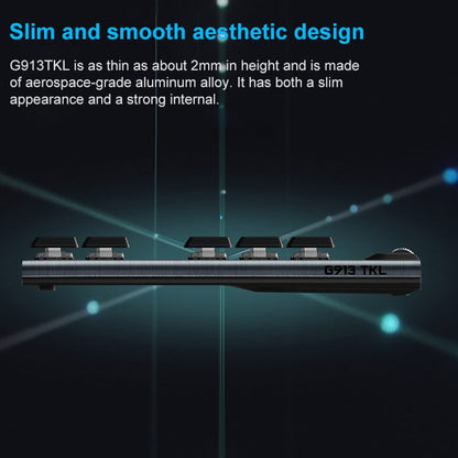 Logitech G913 TKL Wireless RGB Mechanical Gaming Keyboard (GL-Linear), GL-Linea
