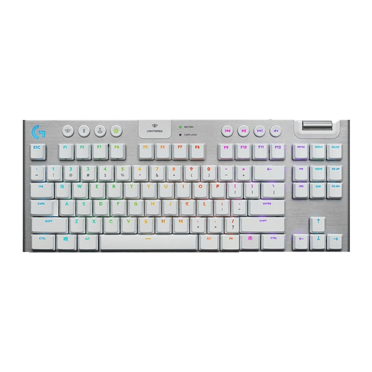 Logitech G913 TKL Wireless RGB Mechanical Gaming Keyboard, Tea Shaft (GL-Tactile), GL-Tactile(Black), GL-Tactile(White)