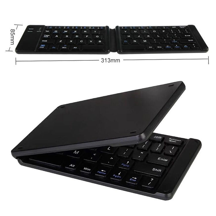 B05 USB Charging Portable Mini Folding Bluetooth Wireless Keyboard, B05(White)