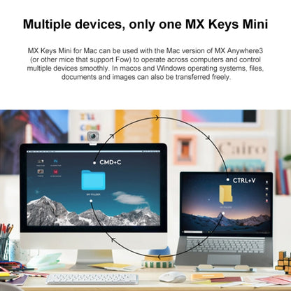 Logitech MX Keys Mini Mac Version Wireless Bluetooth Ultra-thin Smart Backlit Keyboard