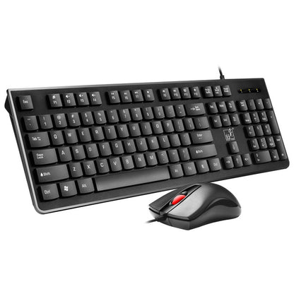 ZGB S500 Square Keycap Wired Keyboard + Mouse Set, S500 Square Keycap (Black), S500 Square Keycap (White)