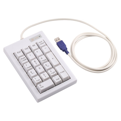 DX-21A 21-keys USB Wired Mechanical Black Shaft Mini Numeric Keyboard, DX-21A