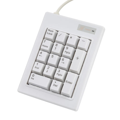 DX-17A 17-keys USB Wired Mechanical Black Shaft Mini Numeric Keyboard, DX-17A