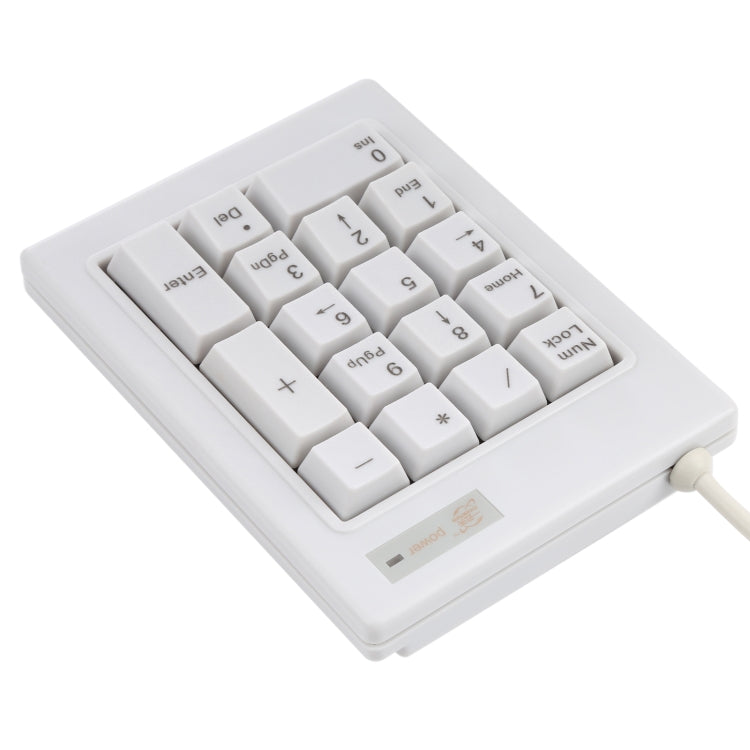 DX-17A 17-keys USB Wired Mechanical Black Shaft Mini Numeric Keyboard, DX-17A
