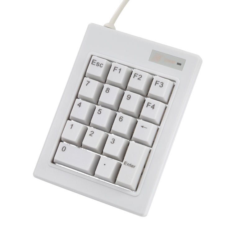 DX-18A 18-keys USB Wired Mechanical Black Shaft Mini Numeric Keyboard, DX-18A