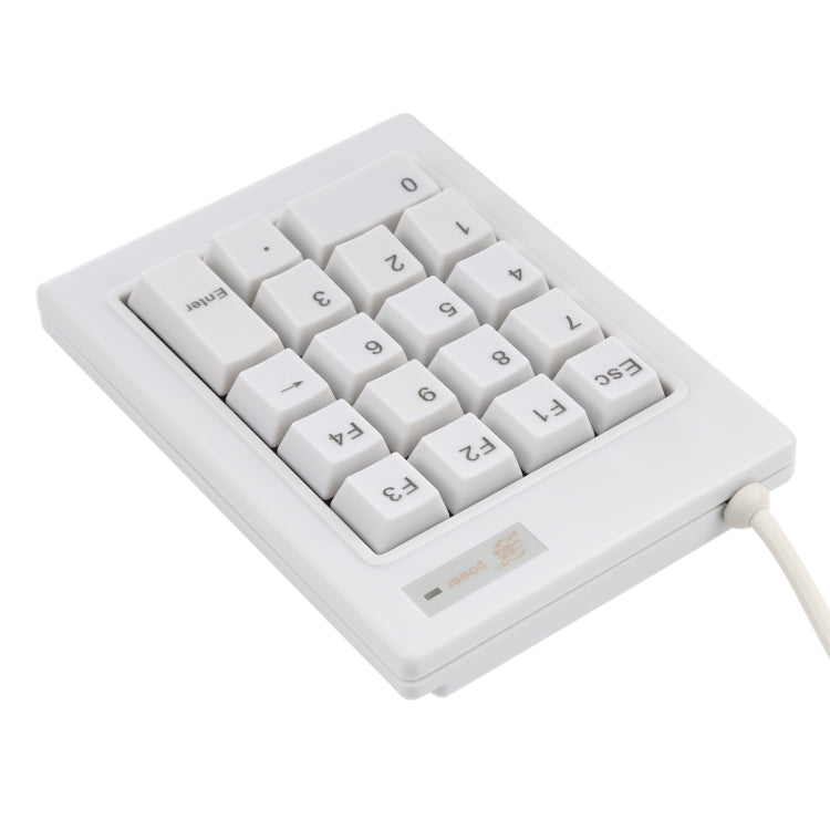 DX-18A 18-keys USB Wired Mechanical Black Shaft Mini Numeric Keyboard, DX-18A