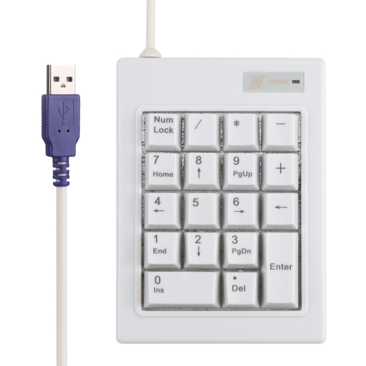 DX-18B 18-keys USB Wired Mechanical Black Shaft Mini Numeric Keyboard, DX-18B
