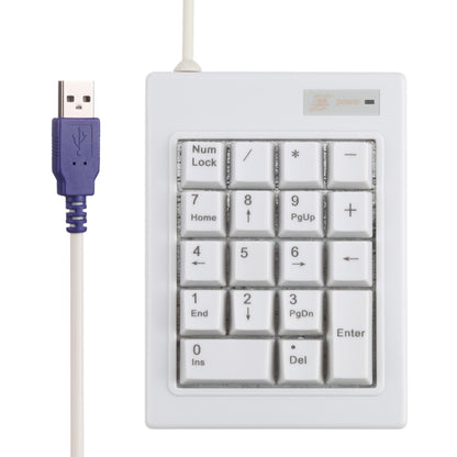 DX-18B 18-keys USB Wired Mechanical Black Shaft Mini Numeric Keyboard, DX-18B