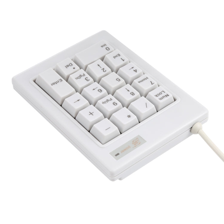 DX-18B 18-keys USB Wired Mechanical Black Shaft Mini Numeric Keyboard, DX-18B