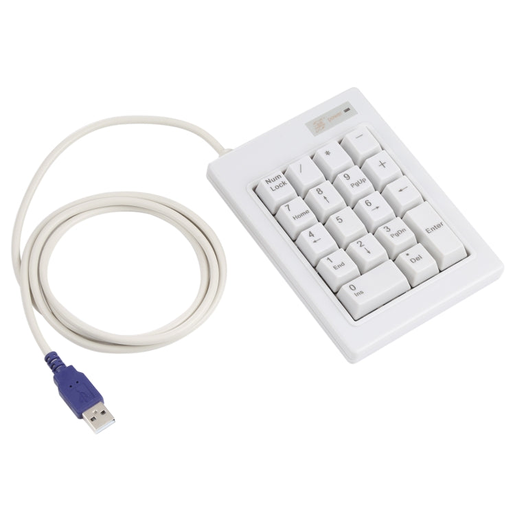 DX-18B 18-keys USB Wired Mechanical Black Shaft Mini Numeric Keyboard, DX-18B