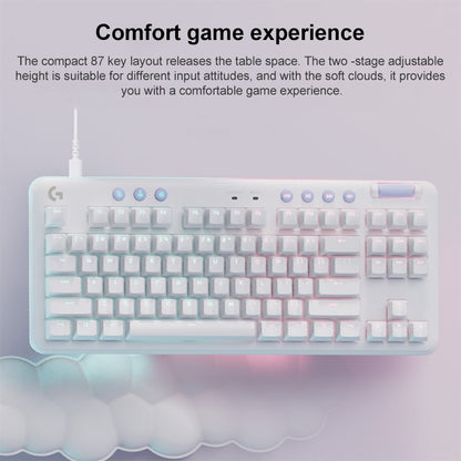 Logitech Aurora G713 RGB Wired Game E-sports 87-key Mechanical Keyboard with Palm Support, Tea Shaft, Tea Shaft
