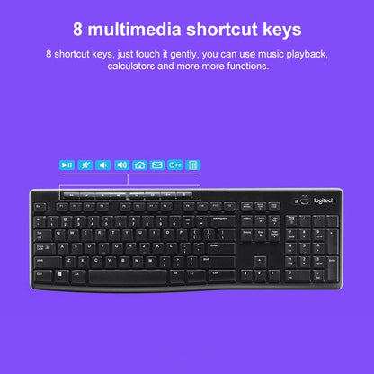 Logitech K270 Single Wireless Ultra-thin Silent Keyboard