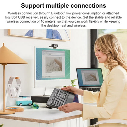 Logitech K650 Wireless Bluetooth Dual Mode Silent Keyboard