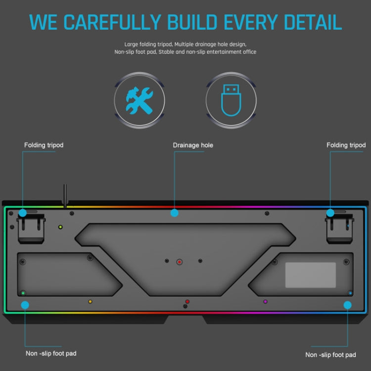 GK60 Metal Panel Dazzling Competitive Keyboard
