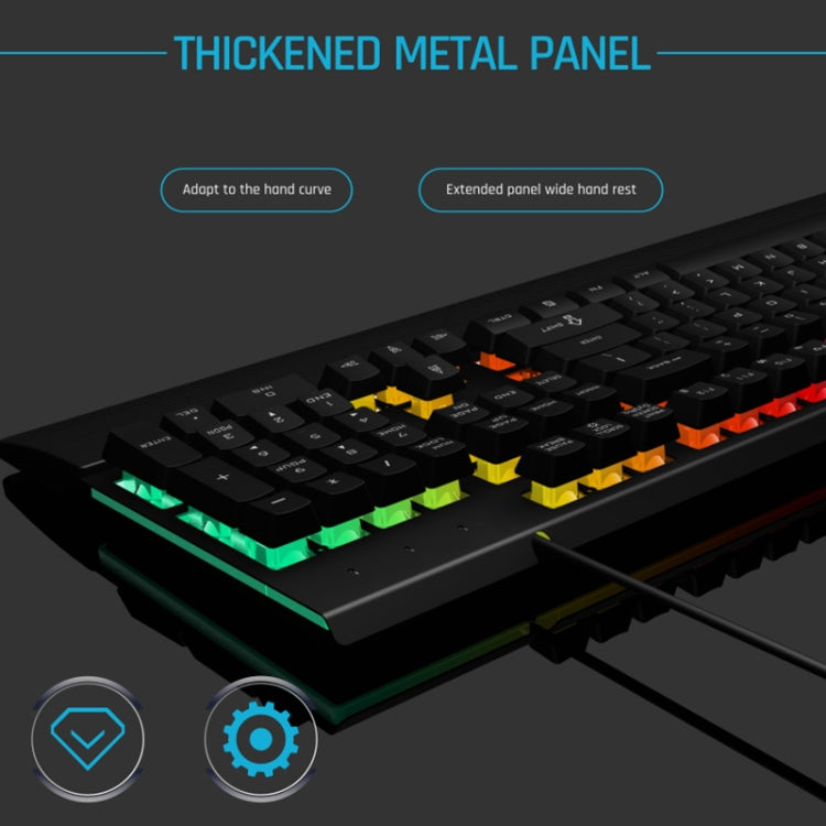 GK60 Metal Panel Dazzling Competitive Keyboard with Hand Holder