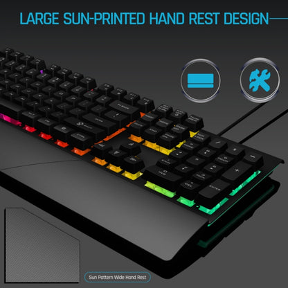 GK60 Metal Panel Dazzling Competitive Keyboard with Hand Holder