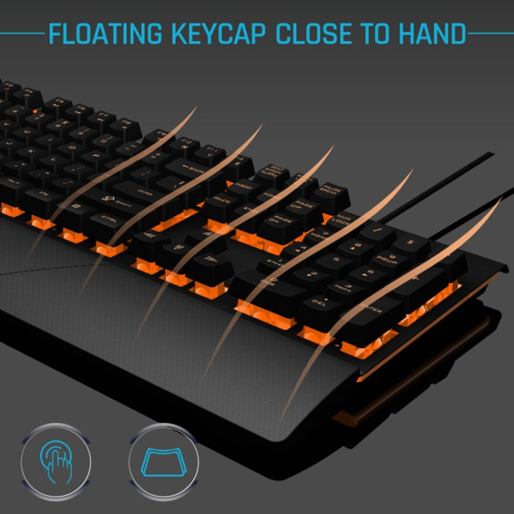 GK60 Metal Panel Dazzling Competitive Keyboard with Hand Holder