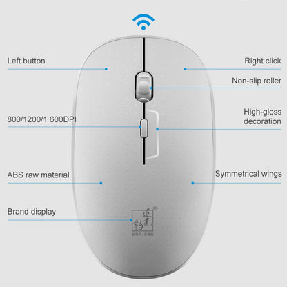 ZGB 8810 Mute Wireless Keyboard + Mouse Set, 8810 (Black), 8810 (White)