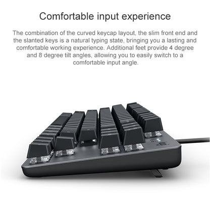 Logitech K835 Mini Mechanical Wired Keyboard, Green Shaft, Green Shaft