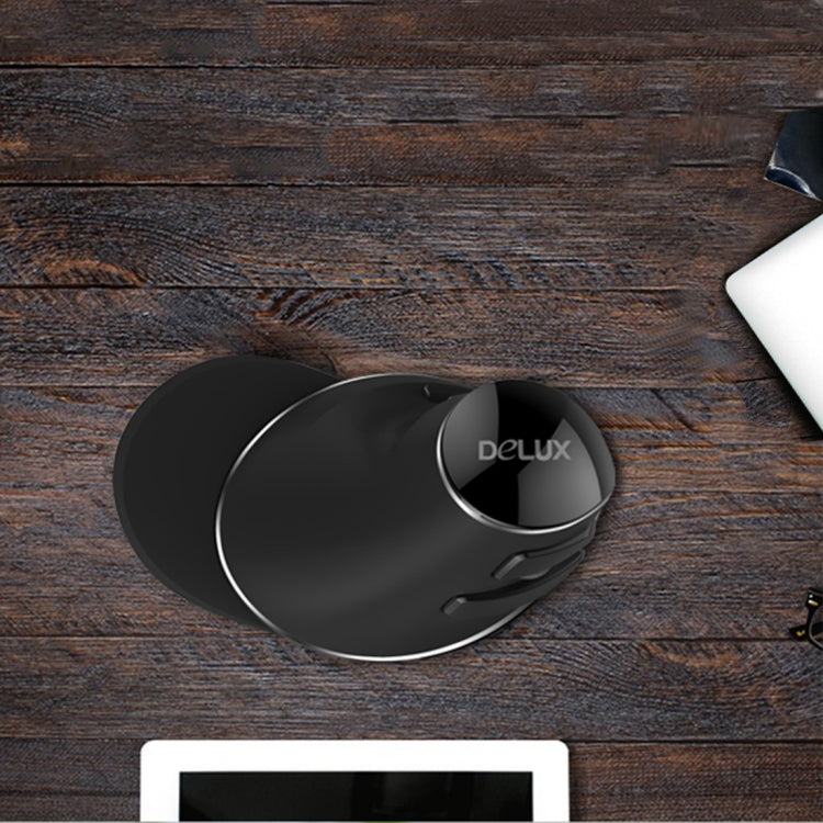 DELUX M618 Plus 2.4G 1600DPI Wireless Portable Vertical Ergonomic Mouse, 1600DPI Wireless