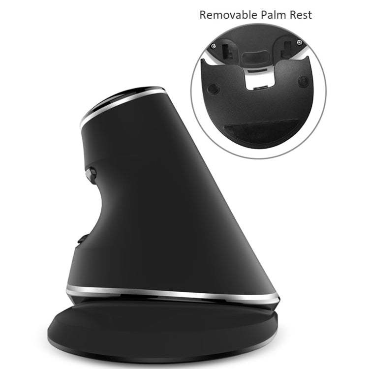 DELUX M618 Plus 2.4G 1600DPI Wireless Portable Vertical Ergonomic Mouse, 1600DPI Wireless
