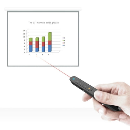 DSIT001 2.4GHz Updated Version Powerpoint Presentation Remote Control Multi-functional Laser Pointer for Multi-media, Control Distance: 100m, DSIT001