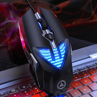 YINDIAO G4 3200DPI 4-modes Adjustable 7-keys RGB Light Programmable Wired Gaming Mouse