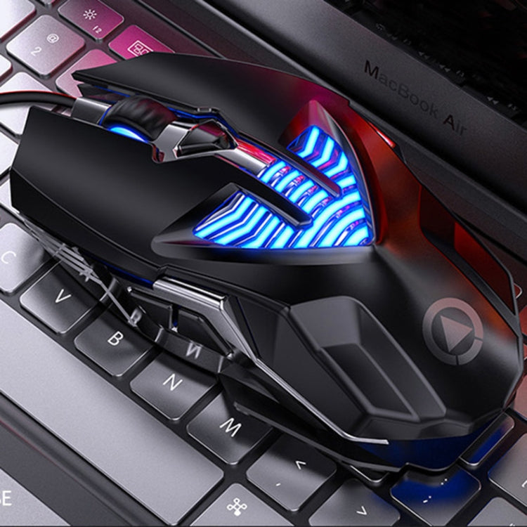YINDIAO G4 3200DPI 4-modes Adjustable 7-keys RGB Light Programmable Wired Gaming Mouse