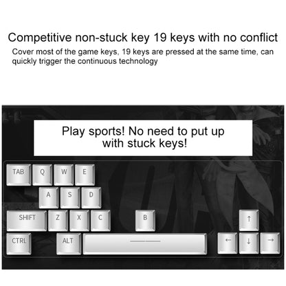 YINDIAO V2 Mechanical Feel Gaming Keyboard Mouse Set (Black Orange Yellow Light), KB5790A, KB5790B, KB5790C, KB5790D