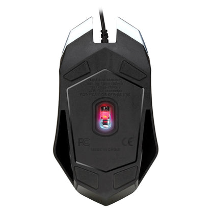 SHIPADOO D620 1600 DPI Three-speed Adjustable Four-button Cool Colorful Respiration Light Gaming Wired Mouse
