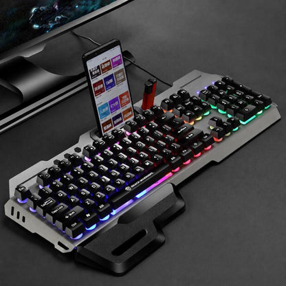 SHIPADOO GK70 Wired RGB Floating Detachable Hand Rest Gap Rainbow Translucent Gaming Keyboard, Gap Rainbow Translucent (Black), Gap Rainbow Translucent  (White)