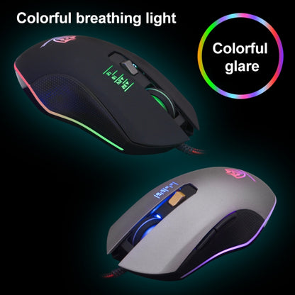 SHIPADOO GM3 3600 DPI Four-speed Adjustable Four-button Cool Colorful Respiration Light Gaming Wired Mouse