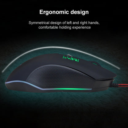 SHIPADOO GM3 3600 DPI Four-speed Adjustable Four-button Cool Colorful Respiration Light Gaming Wired Mouse