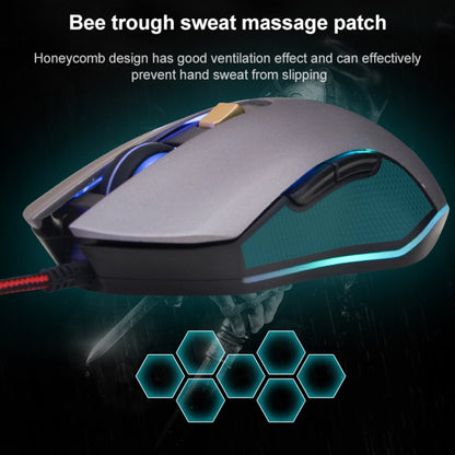 SHIPADOO GM3 3600 DPI Four-speed Adjustable Four-button Cool Colorful Respiration Light Gaming Wired Mouse