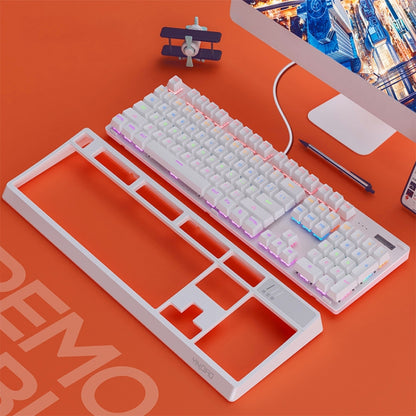 YINDIAO K300 USB Detachable Panel Mechanical Lighting Blue Shaft Gaming Wired Keyboard