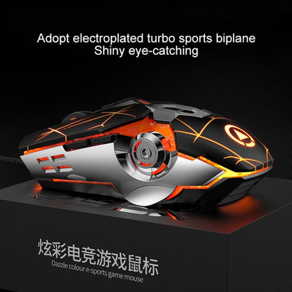 YINDIAO 3200DPI 4-modes Adjustable 7-keys RGB Light Wired Gaming Mechanical Mouse, Style: Audio Version, Style: Audio Version