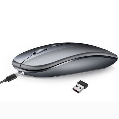 HXSJ M90 2.4GHz Ultrathin Mute Rechargeable Dual Mode Wireless Bluetooth Notebook PC Mouse