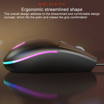 YINDIAO G3SE 1600DPI 3-modes Adjustable 3-keys RGB Light Wired Business Mouse