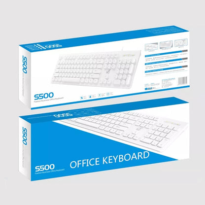 ZGB S500 Square Key USB Wired Computer Keyboard, Square Key (Black), Square Key (White)