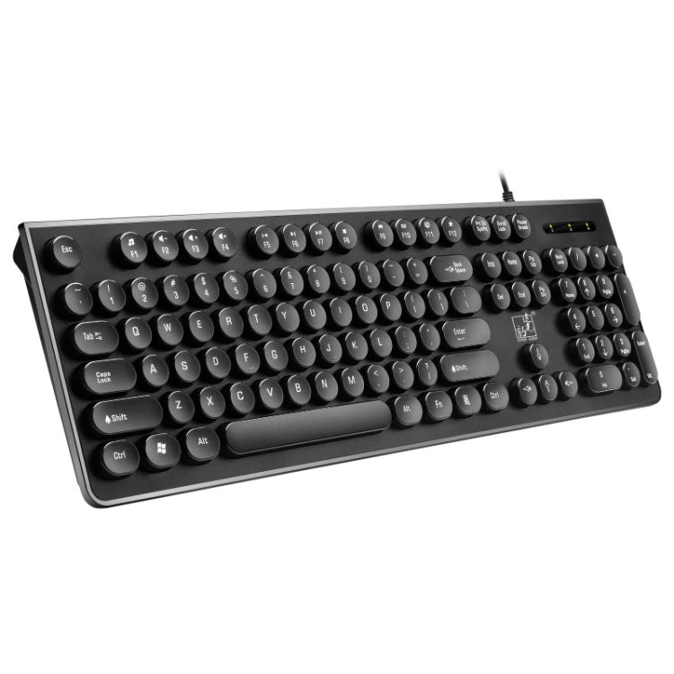 ZGB S500 Round Key USB Wired Computer Keyboard, Round Key (White), Round Key (Black)