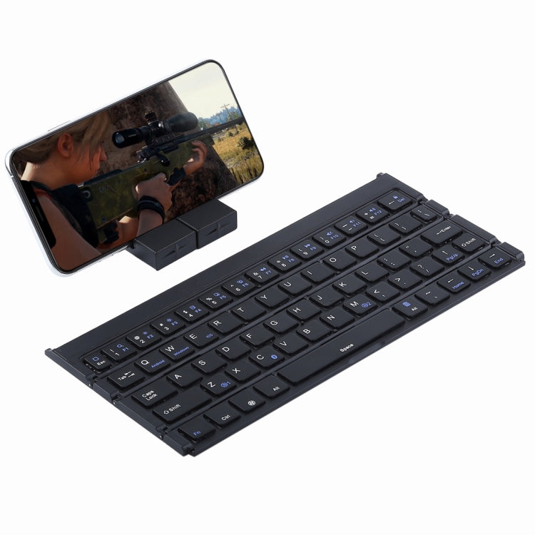GK808 Ultra-thin Foldable Bluetooth V3.0 Keyboard, Built-in Holder, Support Android / iOS / Windows System, GK808 (Black), GK808 (Rose Gold)